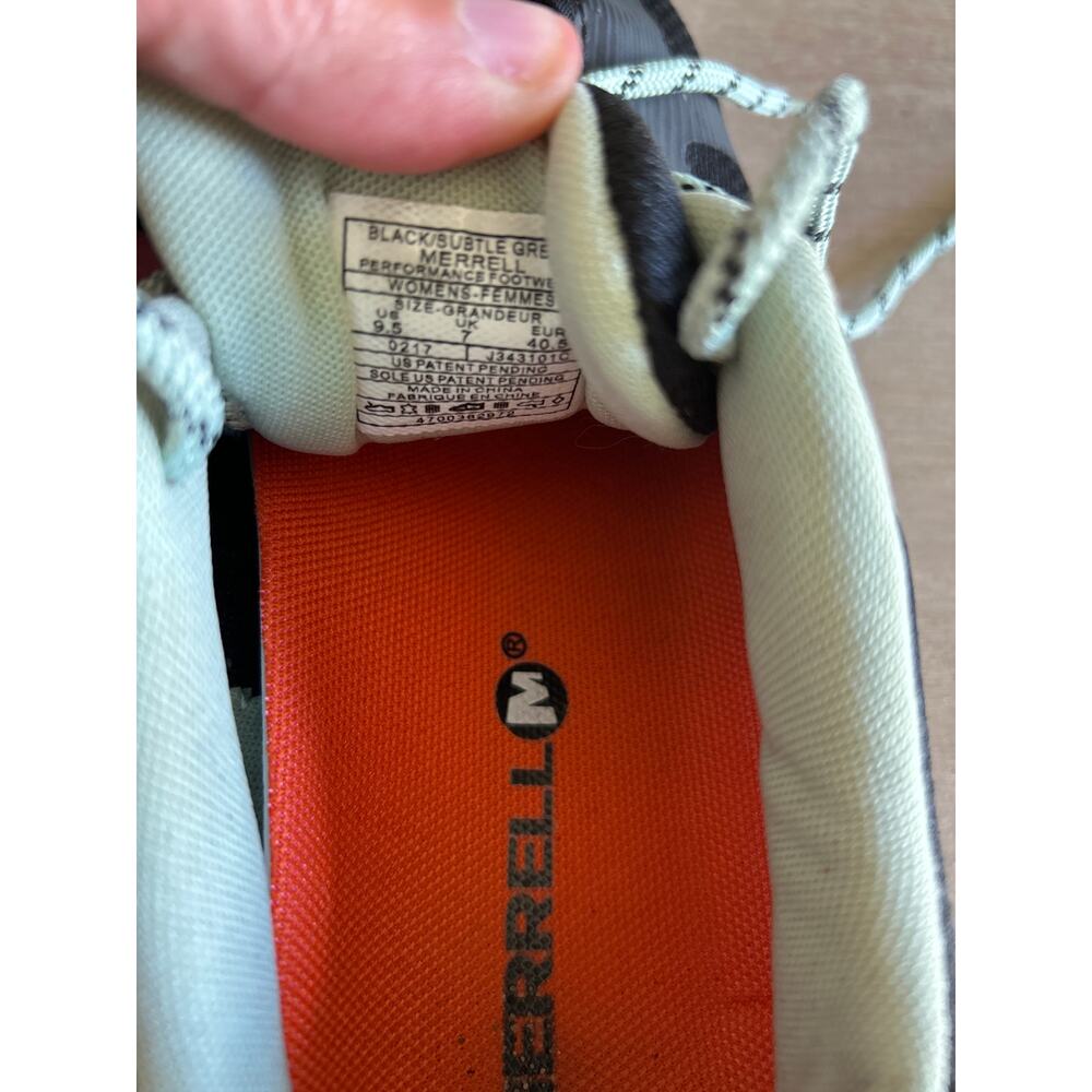 Merrell Women’s Athletic Trail Shoes – Size 9.5 – Black & Mint - Picture 6 of 7
